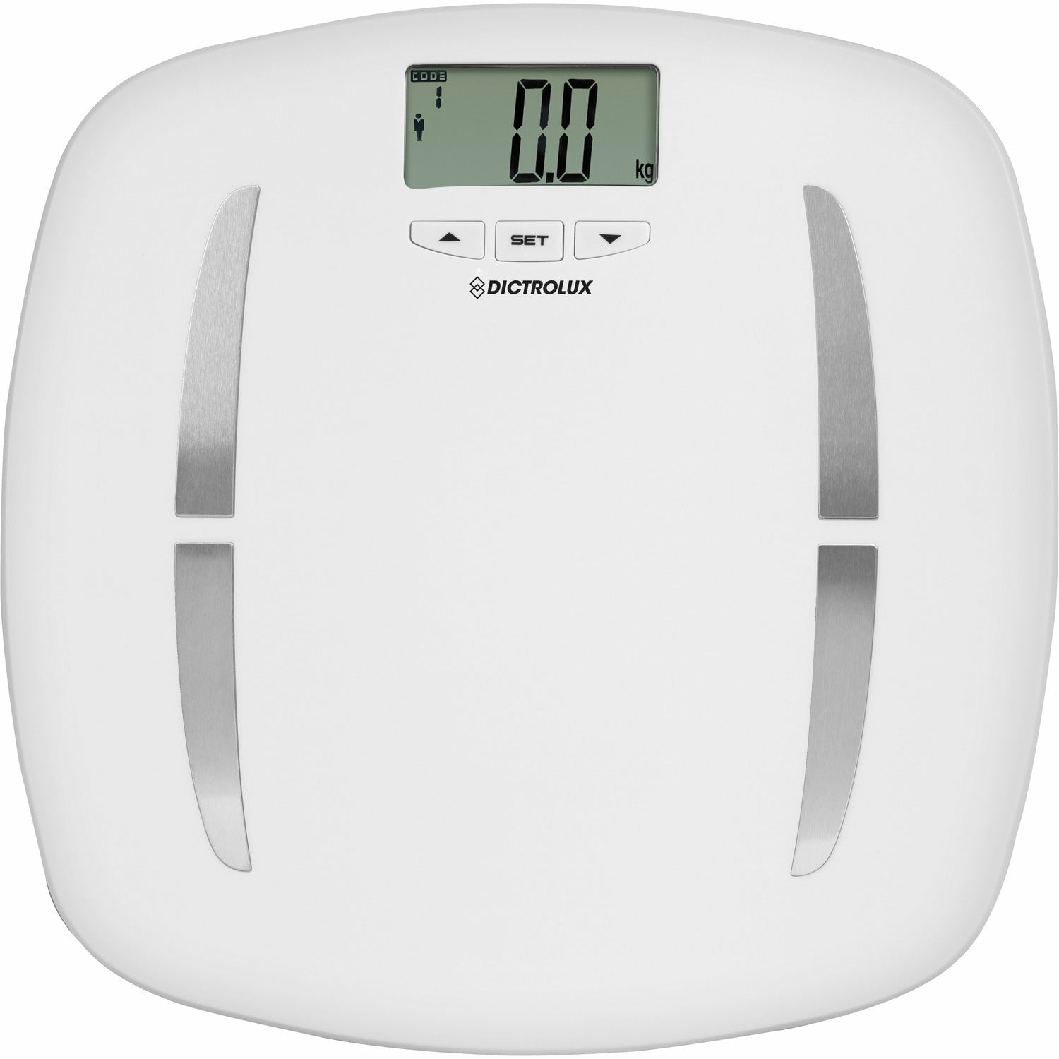 DICTROLUX - Bilancia Pesapersone Elettronica 180 kg con Calcolo Composizione Corporea